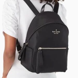 Kate Spade | Chelsea black nylon backpack